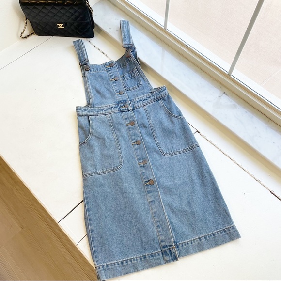 BDG Dresses & Skirts - BDG Jean Overall Dress Size 0